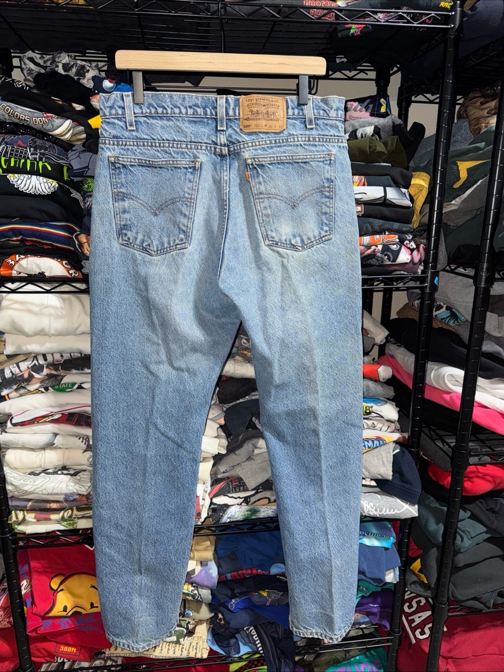 Vintage 1995 Levi’s 505 Orange Tab Light Wash Jeans 36x32
